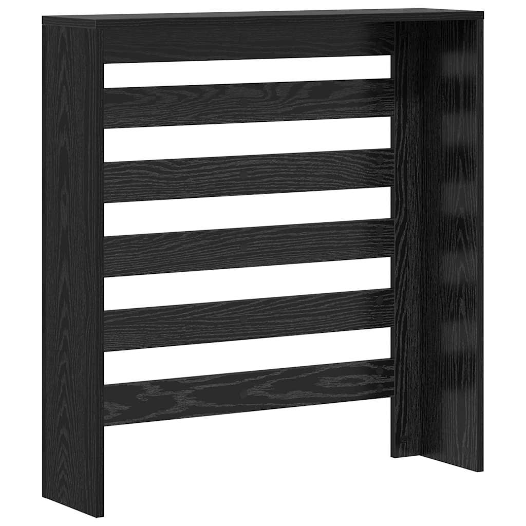 vidaXL Καπάκι Καλοριφέρ Μαύρη Οξυά 78 x 20 x 82 cm Επεξεργασμένο ξύλο