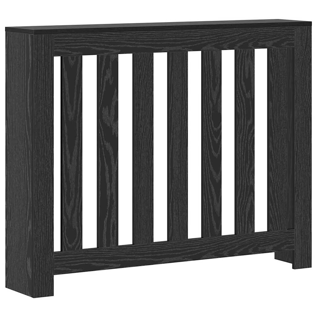 vidaXL Καπάκι Καλοριφέρ Μαύρη Οξυά 104 x 20 x 82 cm Επεξεργασμένο ξύλο
