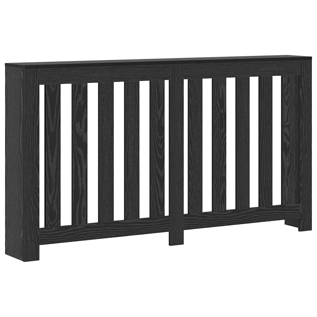 vidaXL Καπάκι Καλοριφέρ Μαύρη Οξυά 149 x 20 x 82 cm Επεξεργασμένο ξύλο