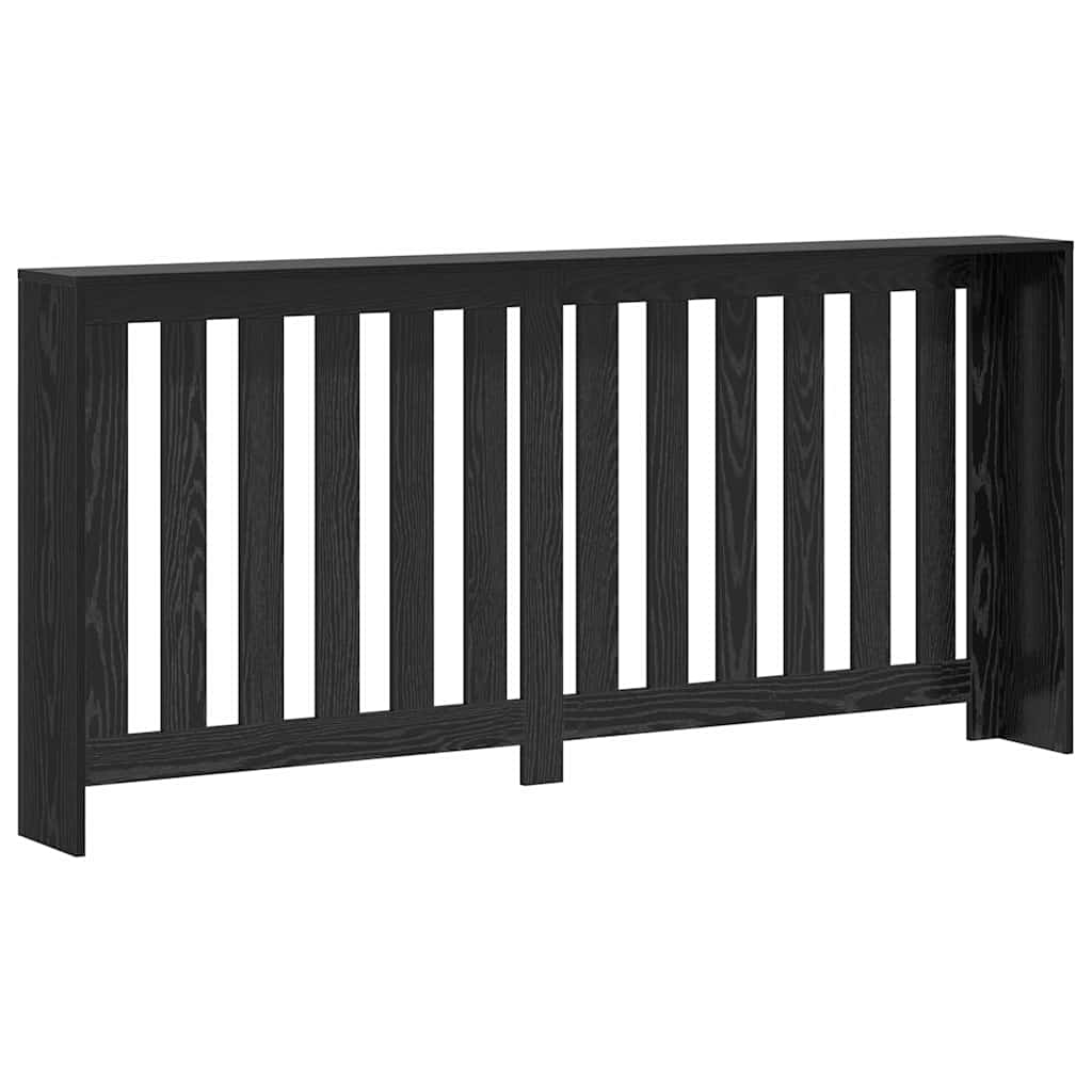 vidaXL Καπάκι Καλοριφέρ Μαύρη Οξυά 175 x 20 x 82 cm Επεξεργασμένο ξύλο