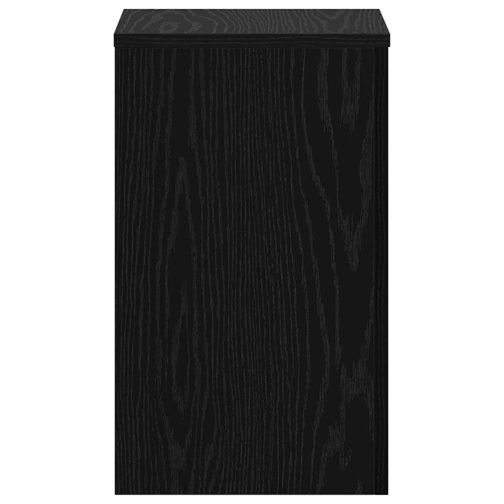 vidaXL Βάση φυτών 2 pcs Μαύρη δρυς 30 x 30 x 50 cm Επεξεργασμένο ξύλο