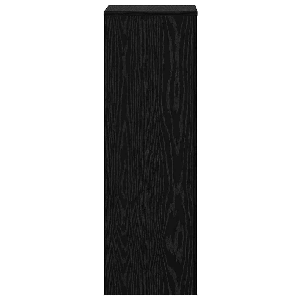 vidaXL Βάση φυτών Μαύρη Οξυά 33 x 33 x 100 cm Επεξεργασμένο ξύλο