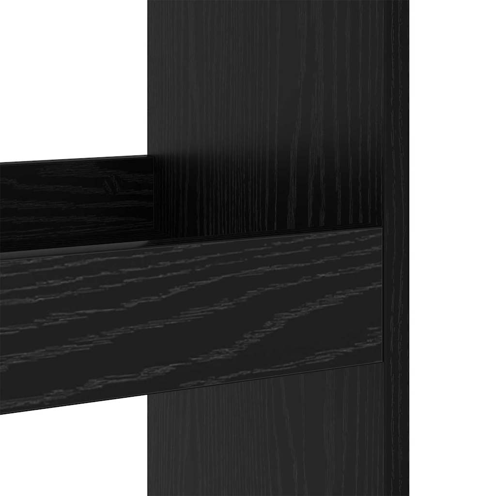 vidaXL Τραπέζι μπαρ Μαύρη Οξυά 60 x 60 x 100 εκ Επεξεργασμένο ξύλο