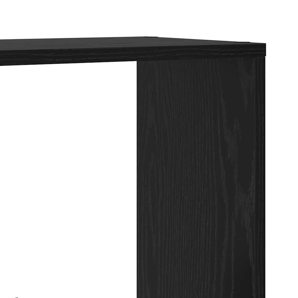 vidaXL Βιβλιοθήκη Μαύρη Οξυά 60 x 20 x 102,5 εκ Επεξεργασμένο ξύλο