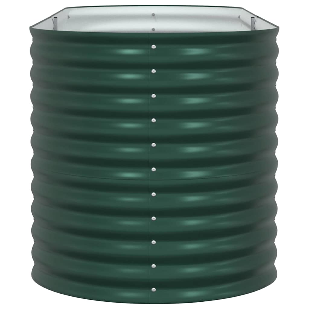 vidaXL Υπερυψωμένη Ζαρντινιέρα Πράσινο 240 x 80 x 81 cm Ατσάλι