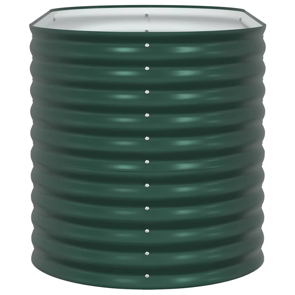 vidaXL Υπερυψωμένη Ζαρντινιέρα Πράσινο 160 x 80 x 81 cm Ατσάλι