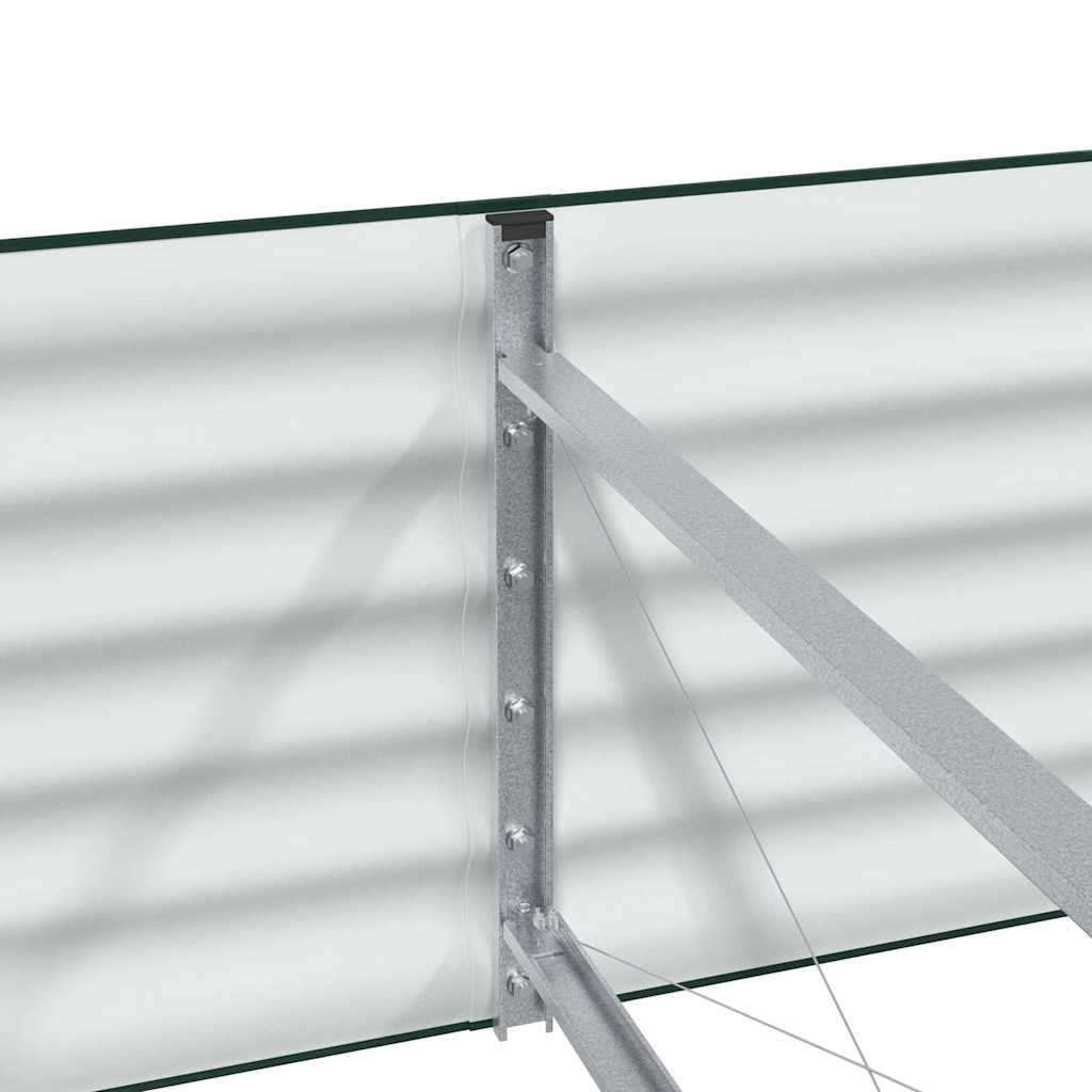 vidaXL Υπερυψωμένη Ζαρντινιέρα Πράσινο 240 x 80 x 44 cm Ατσάλι