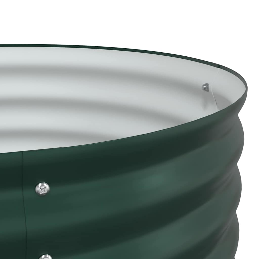 vidaXL Υπερυψωμένη Ζαρντινιέρα Πράσινο 240 x 80 x 44 cm Ατσάλι
