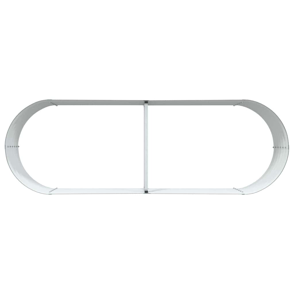 vidaXL Υπερυψωμένη Ζαρντινιέρα Πράσινο 240 x 80 x 44 cm Ατσάλι