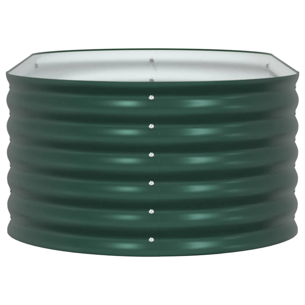 vidaXL Υπερυψωμένη Ζαρντινιέρα Πράσινο 160 x 80 x 44 cm Ατσάλι