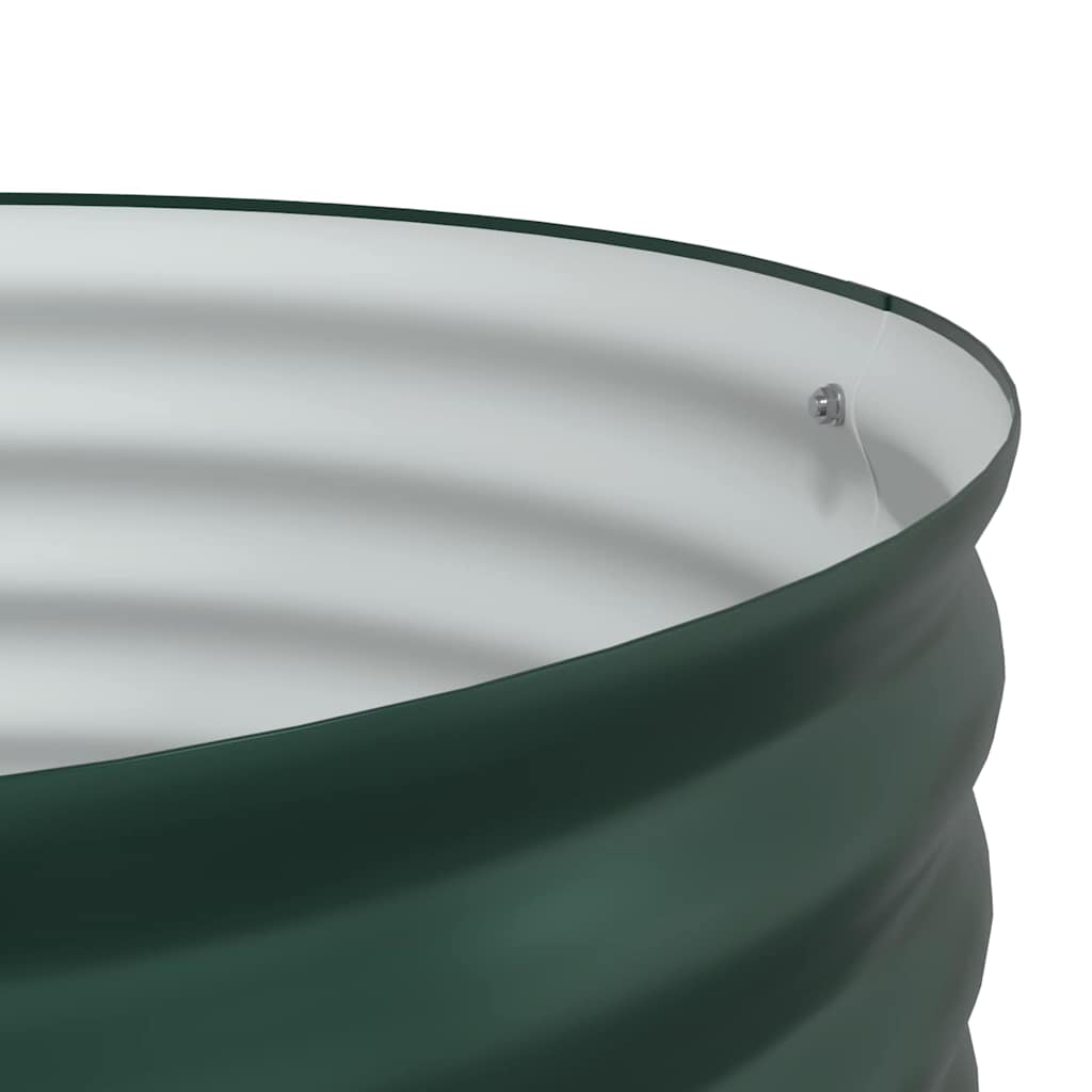 vidaXL Γλάστρα Κήπου Πράσινο 80 x 80 x 44 cm Ατσάλι
