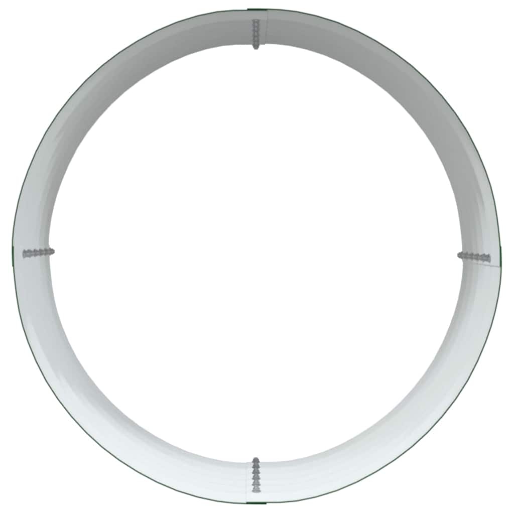 vidaXL Γλάστρα Κήπου Πράσινο 80 x 80 x 44 cm Ατσάλι