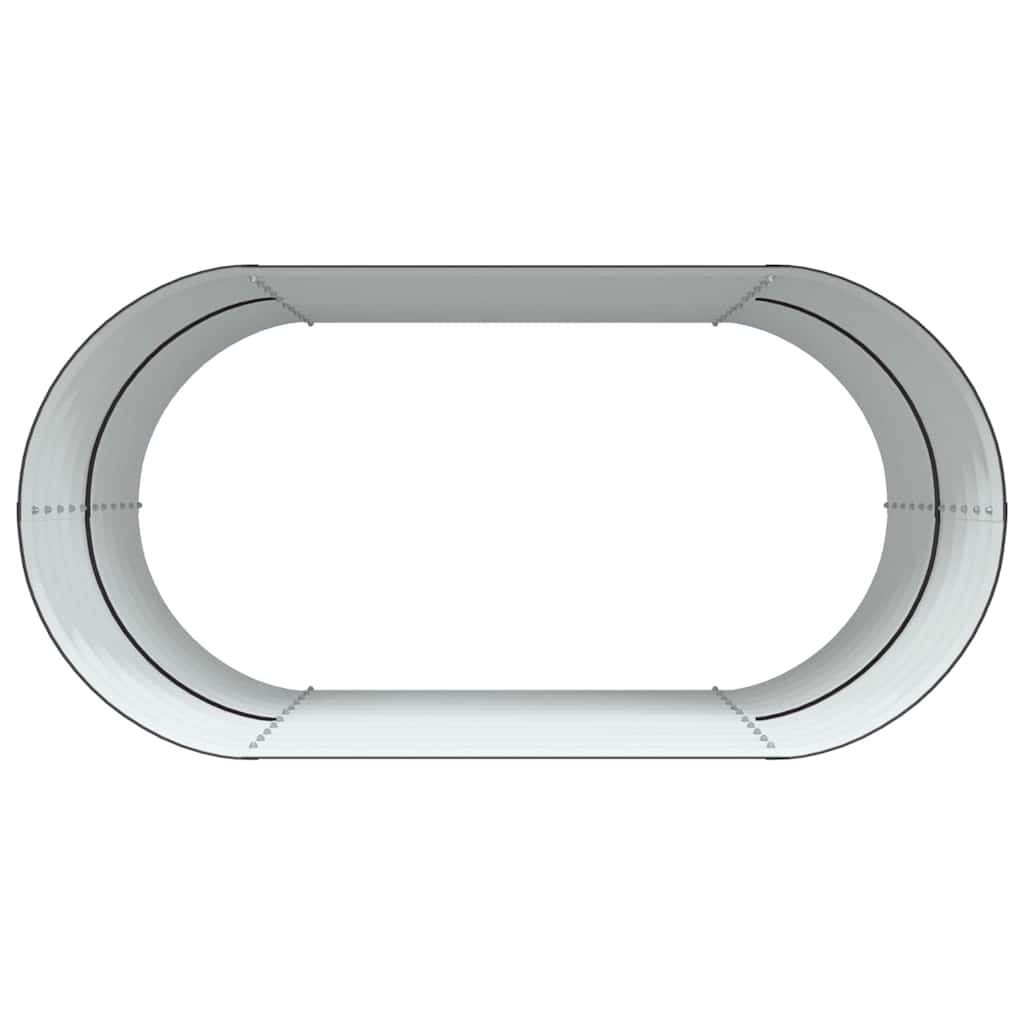 vidaXL Υπερυψωμένη Ζαρντινιέρα Καφέ 160 x 80 x 81 cm Ατσάλι