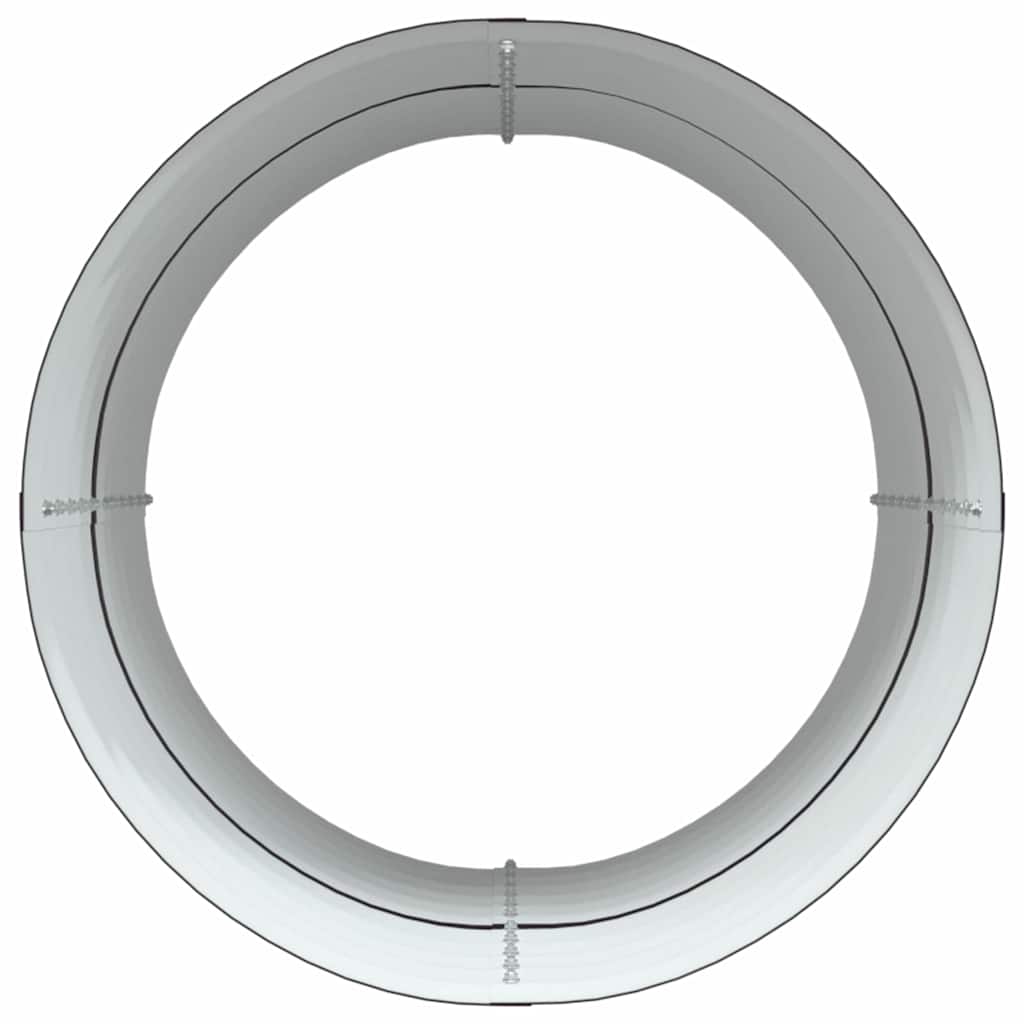 vidaXL Υπερυψωμένη Ζαρντινιέρα Καφέ 80 x 80 x 81 cm Ατσάλι