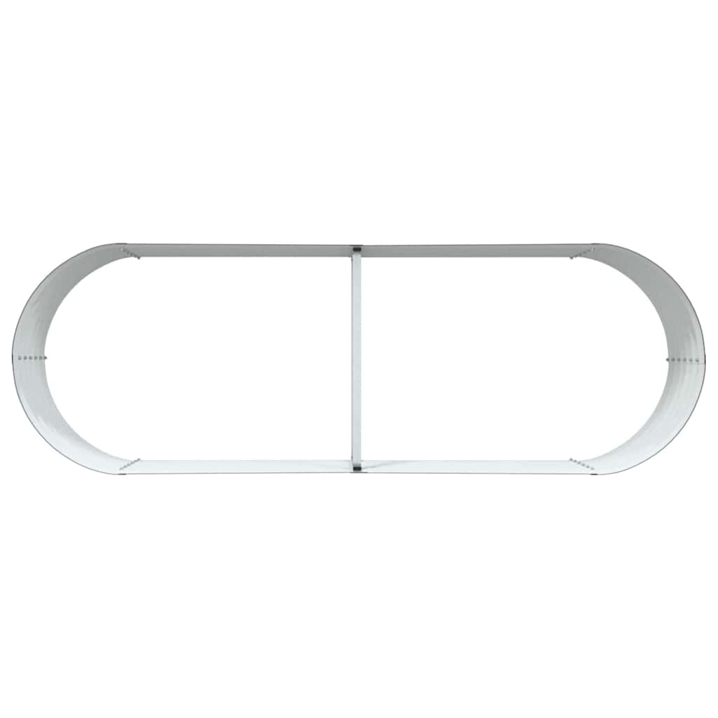 vidaXL Υπερυψωμένη Ζαρντινιέρα Καφέ 240 x 80 x 44 cm Ατσάλι