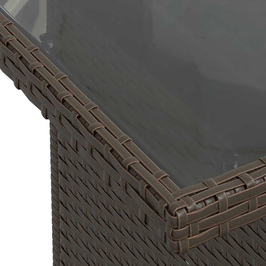 vidaXL Σετ Καναπέ Κήπου 9 pcs Καφέ και κρεμ 100 x 55 x 73 εκ