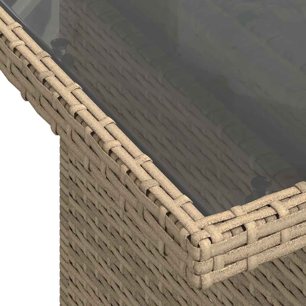 vidaXL Σετ Καναπέ Κήπου 6 τμχ. Μπεζ και Κρέμα συνθετικό ρατάν