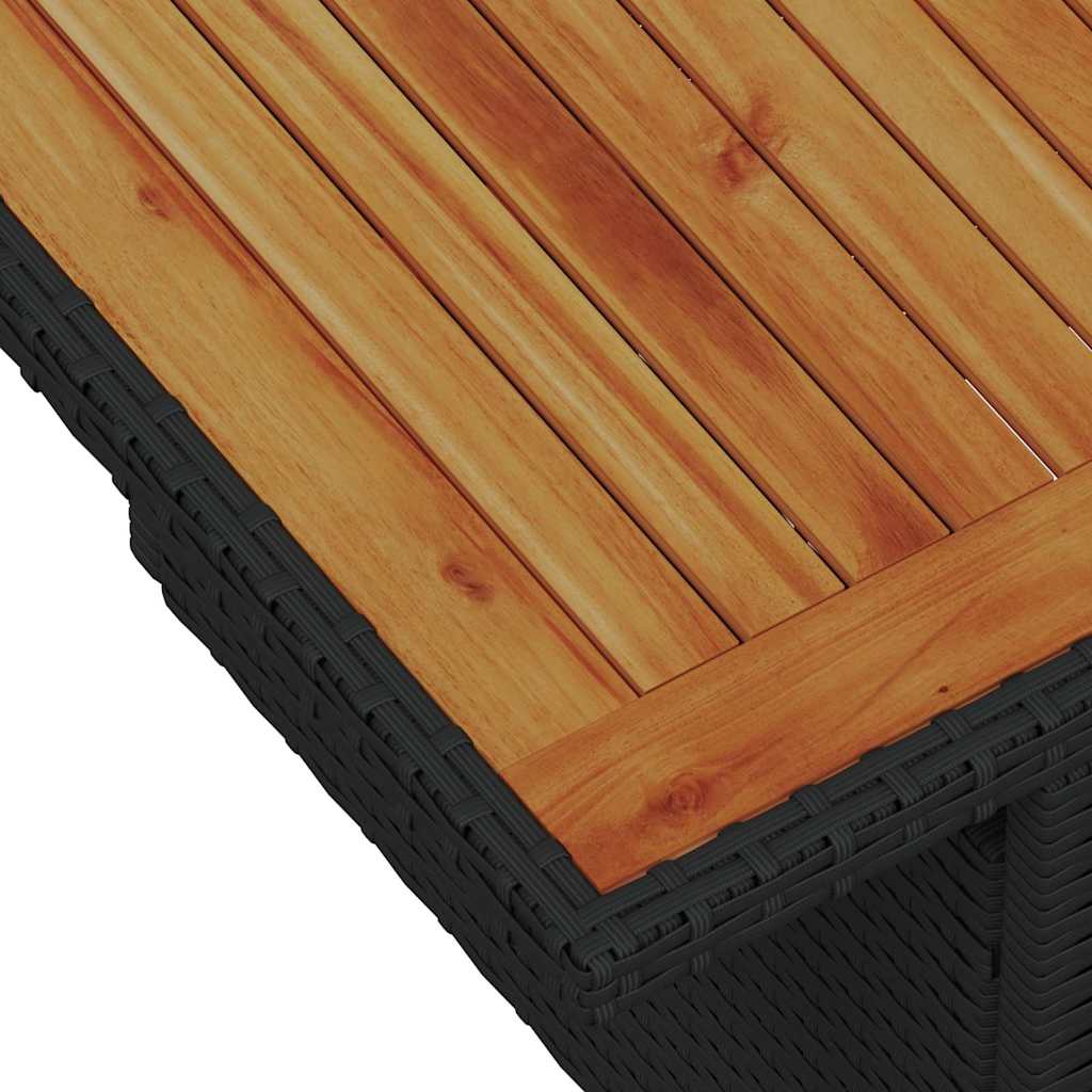 vidaXL Σετ Καναπέ Κήπου 8 pcs Μαύρο και κρεμ 100 x 55 x 73 εκ