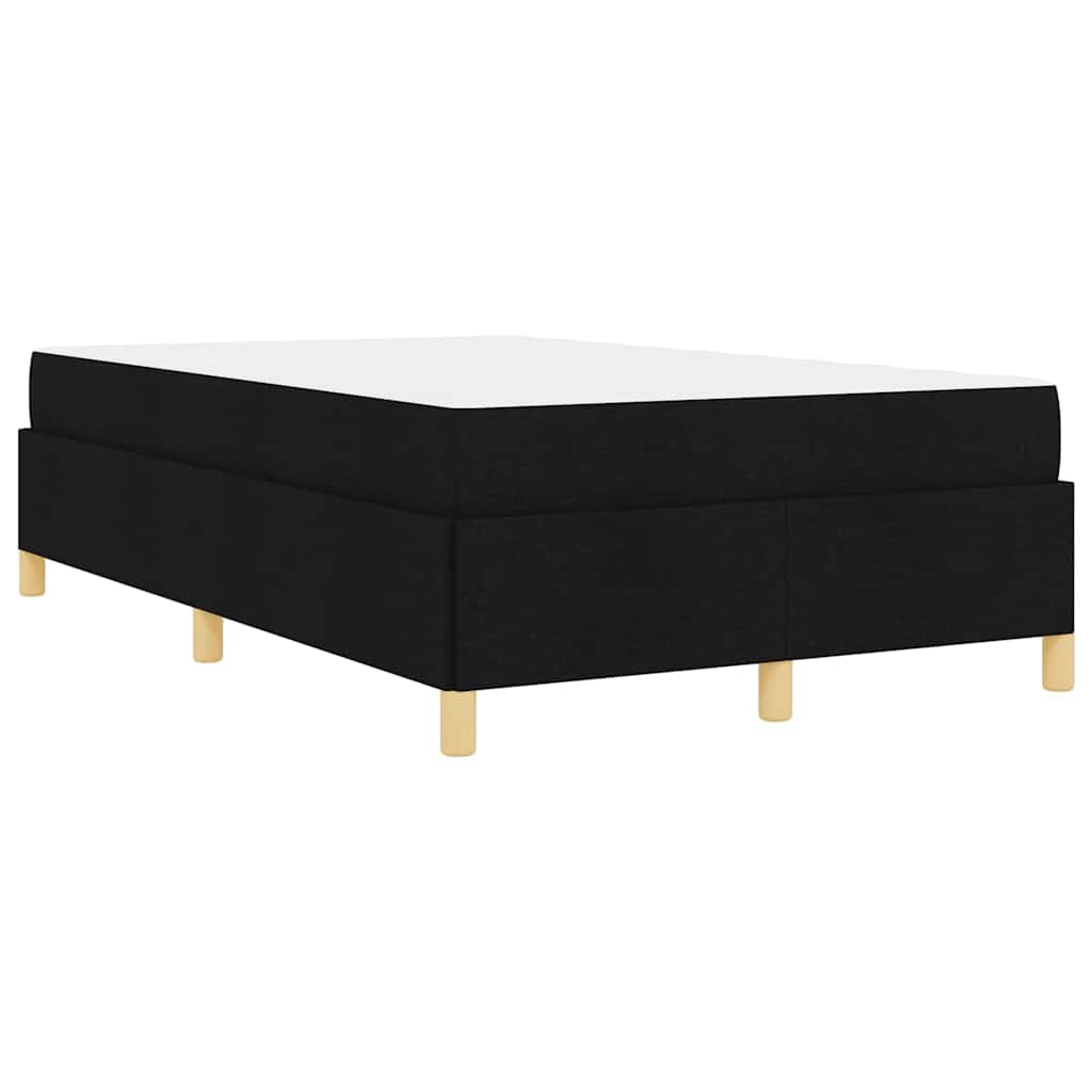 vidaXL Σκελετός Κρεβατιού με στρώμα Μαύρο 120 x 190 cm ύφασμα