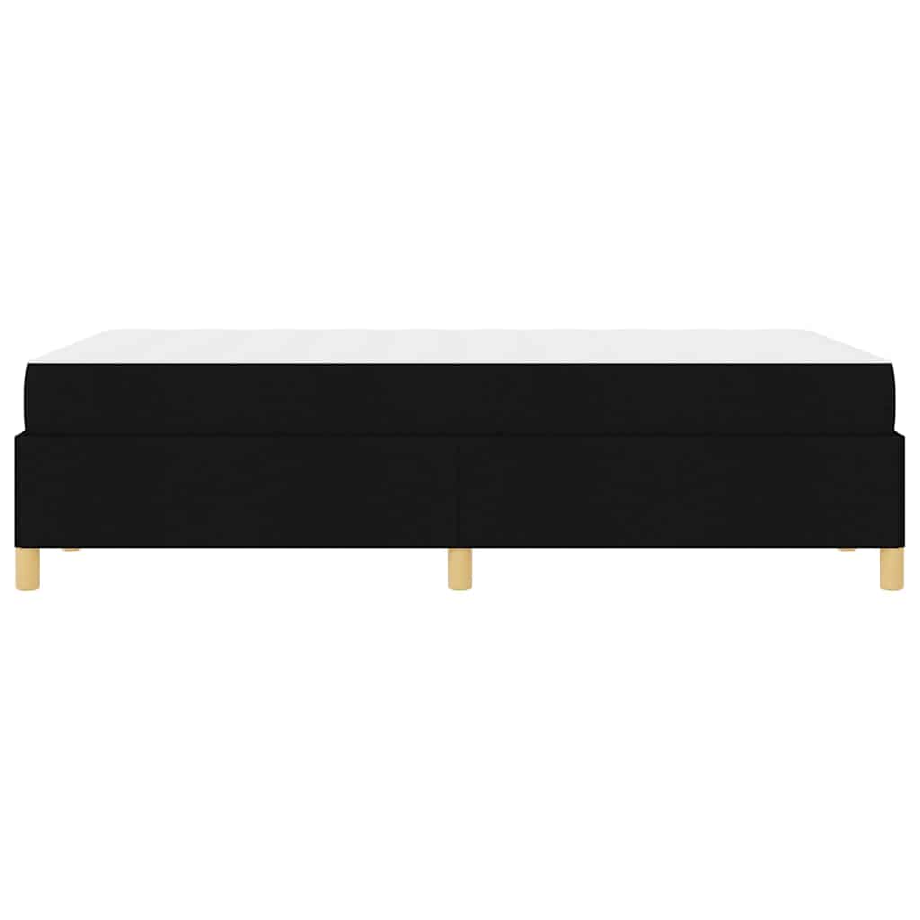 vidaXL Σκελετός Κρεβατιού με στρώμα Μαύρο 120 x 190 cm ύφασμα