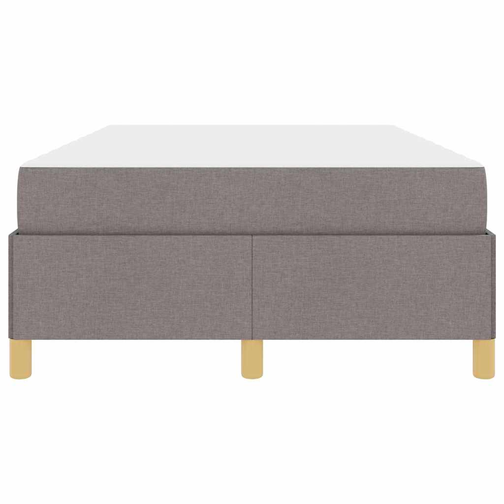 vidaXL Σκελετός Κρεβατιού με στρώμα Taupe 120 x 200 cm ύφασμα