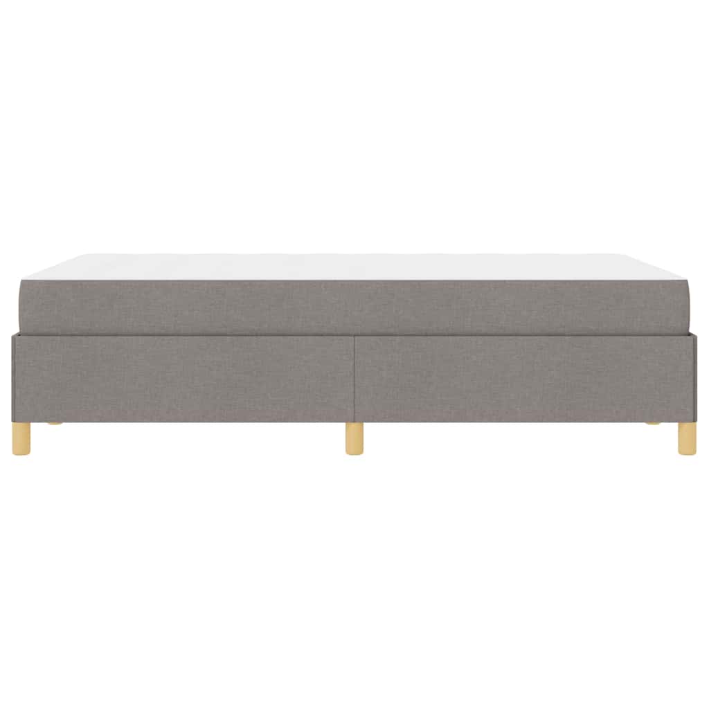 vidaXL Σκελετός Κρεβατιού με στρώμα Taupe 120 x 200 cm ύφασμα