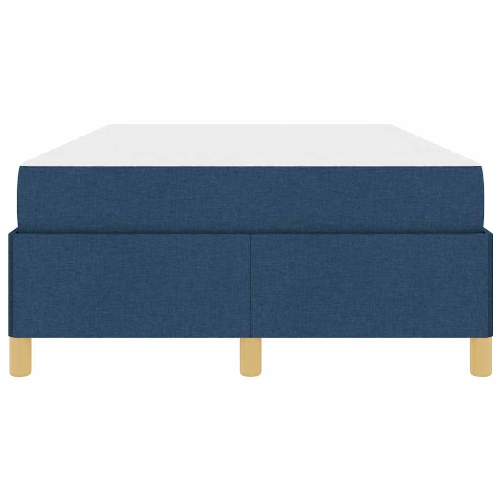 vidaXL Σκελετός Κρεβατιού με στρώμα Μπλε 120 x 200 cm ύφασμα