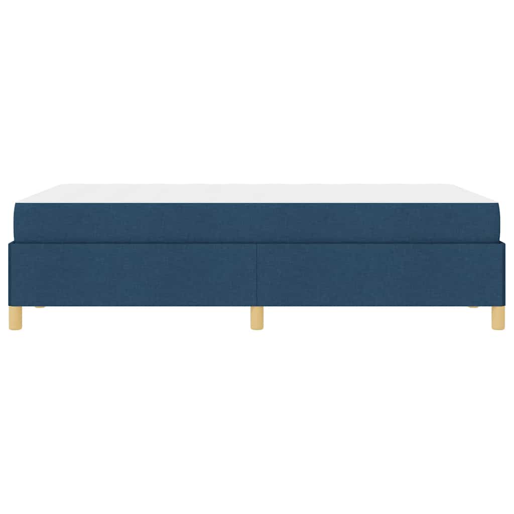 vidaXL Σκελετός Κρεβατιού με στρώμα Μπλε 120 x 200 cm ύφασμα