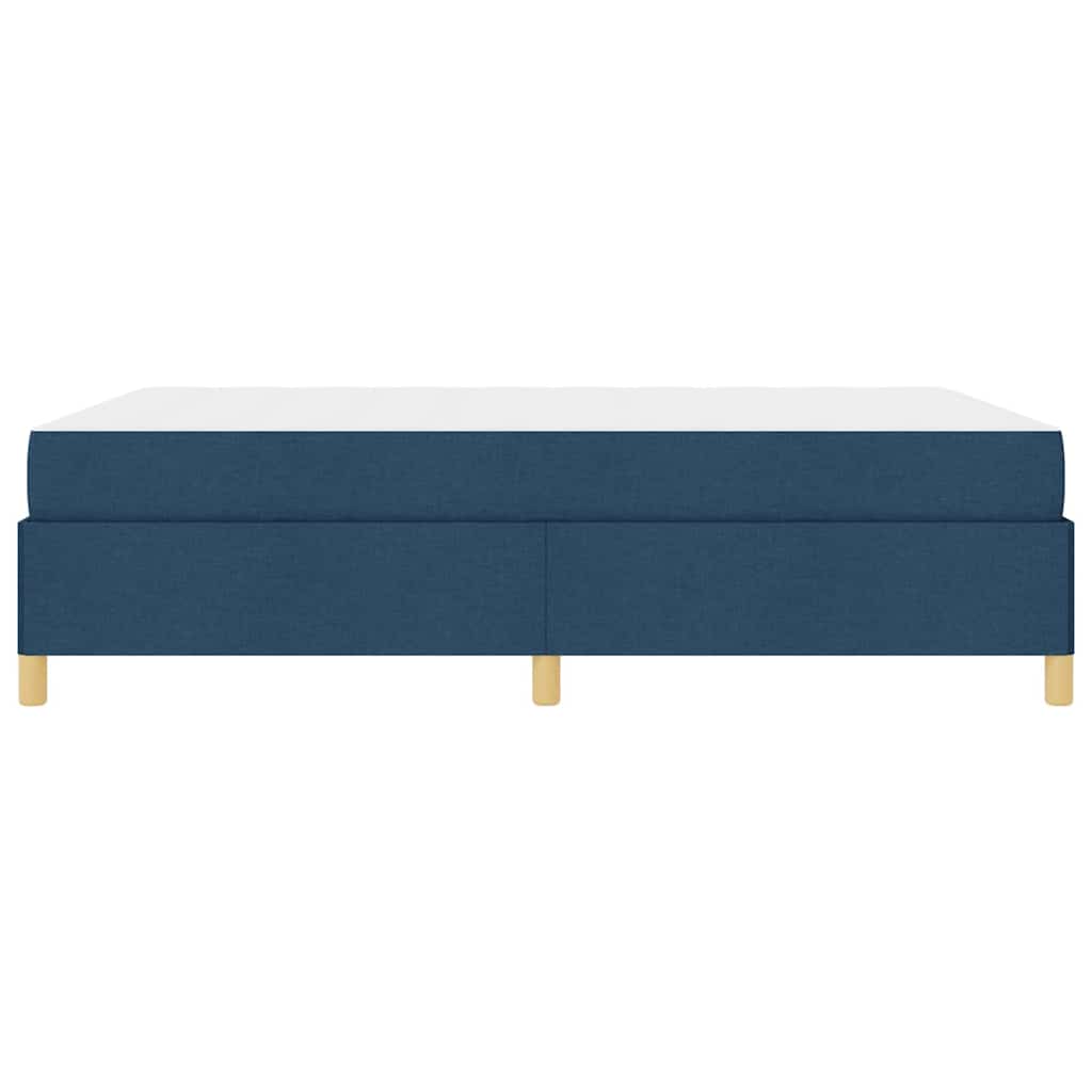 vidaXL Σκελετός Κρεβατιού με στρώμα Μπλε 140 x 190 cm ύφασμα
