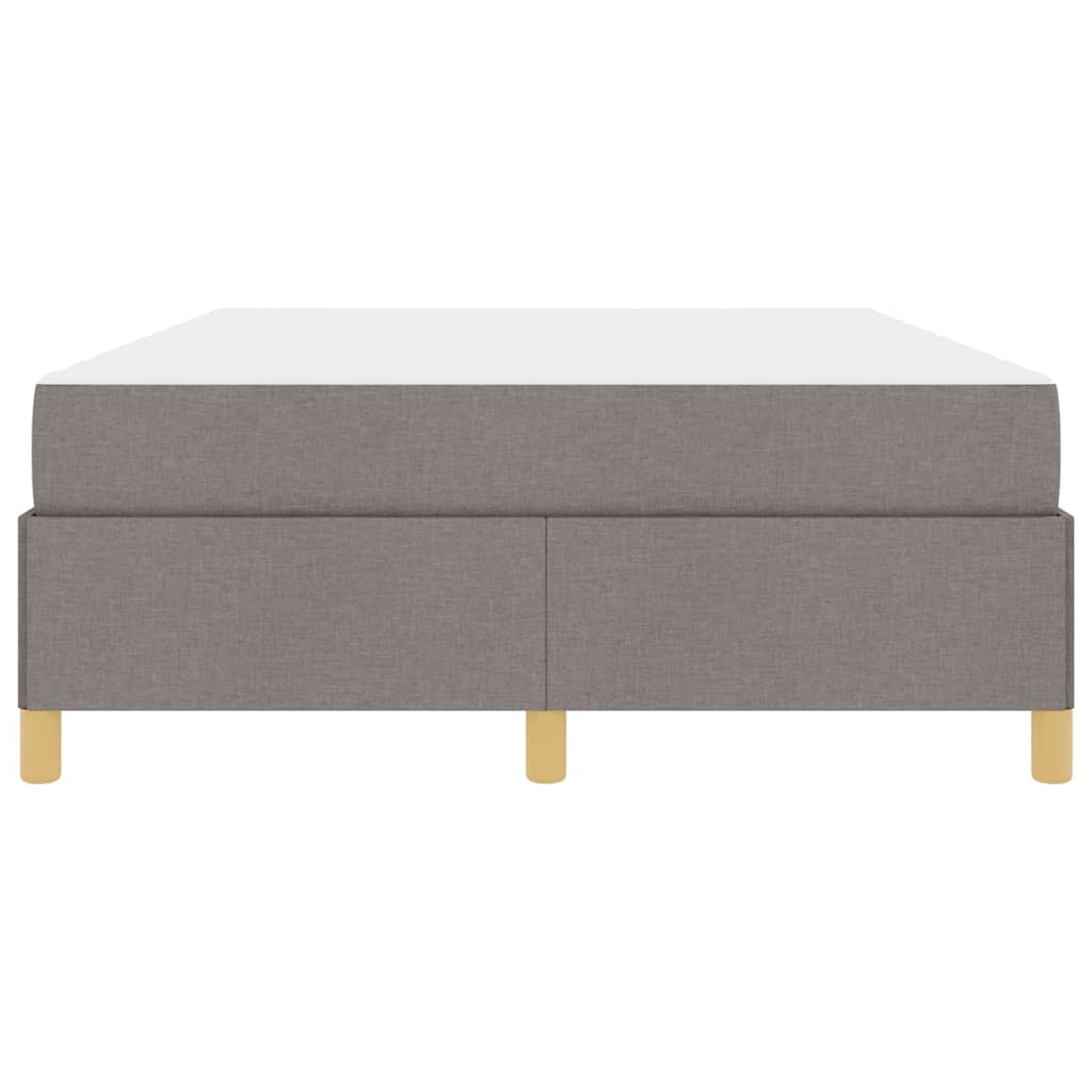 vidaXL Σκελετός Κρεβατιού με στρώμα Taupe 140 x 200 cm ύφασμα