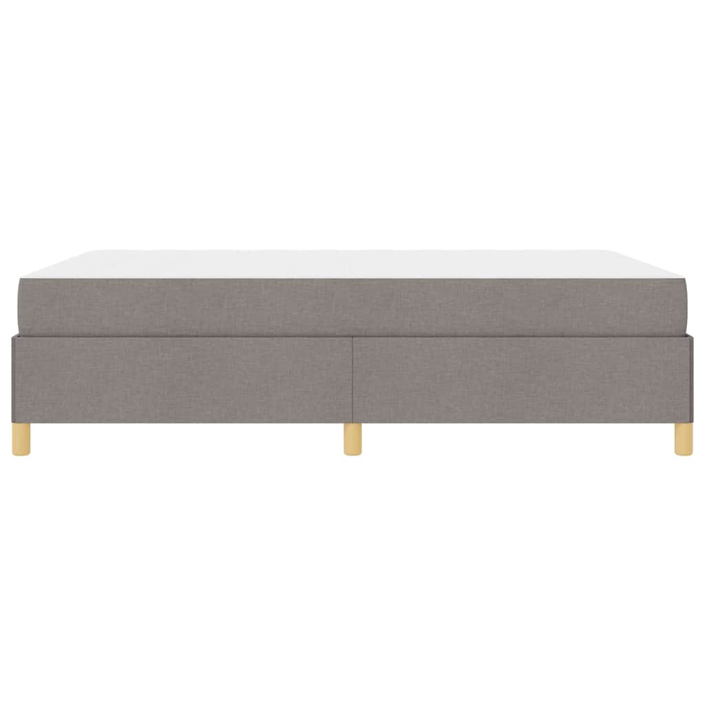vidaXL Σκελετός Κρεβατιού με στρώμα Taupe 160 x 200 cm ύφασμα