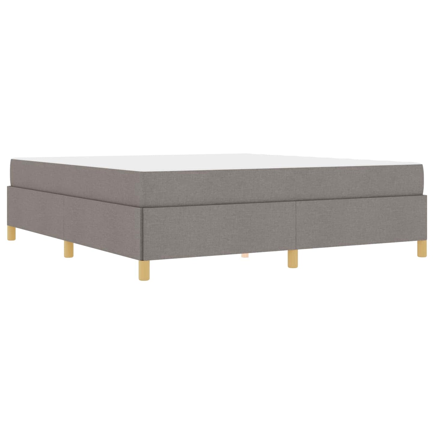 vidaXL Σκελετός Κρεβατιού με στρώμα Taupe 180 x 200 cm ύφασμα