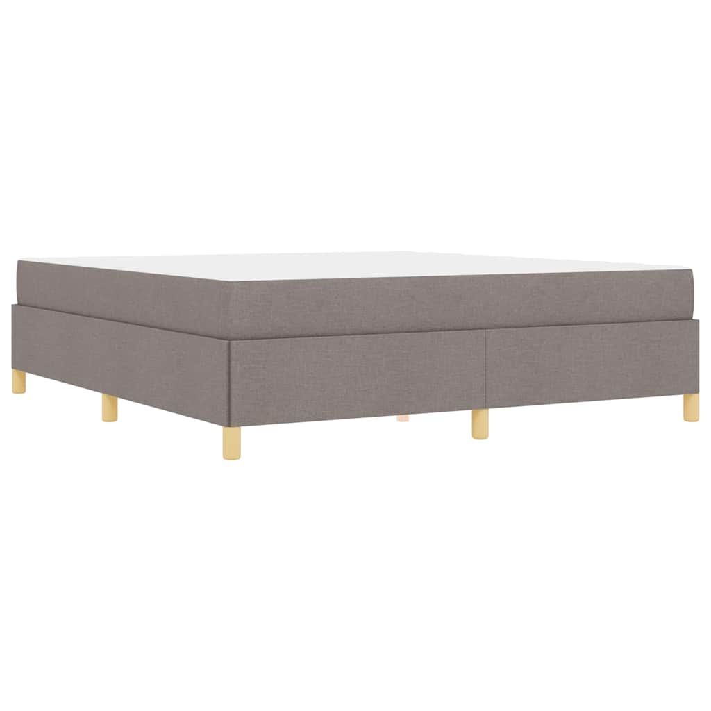 vidaXL Σκελετός Κρεβατιού με στρώμα Taupe 180 x 200 cm ύφασμα
