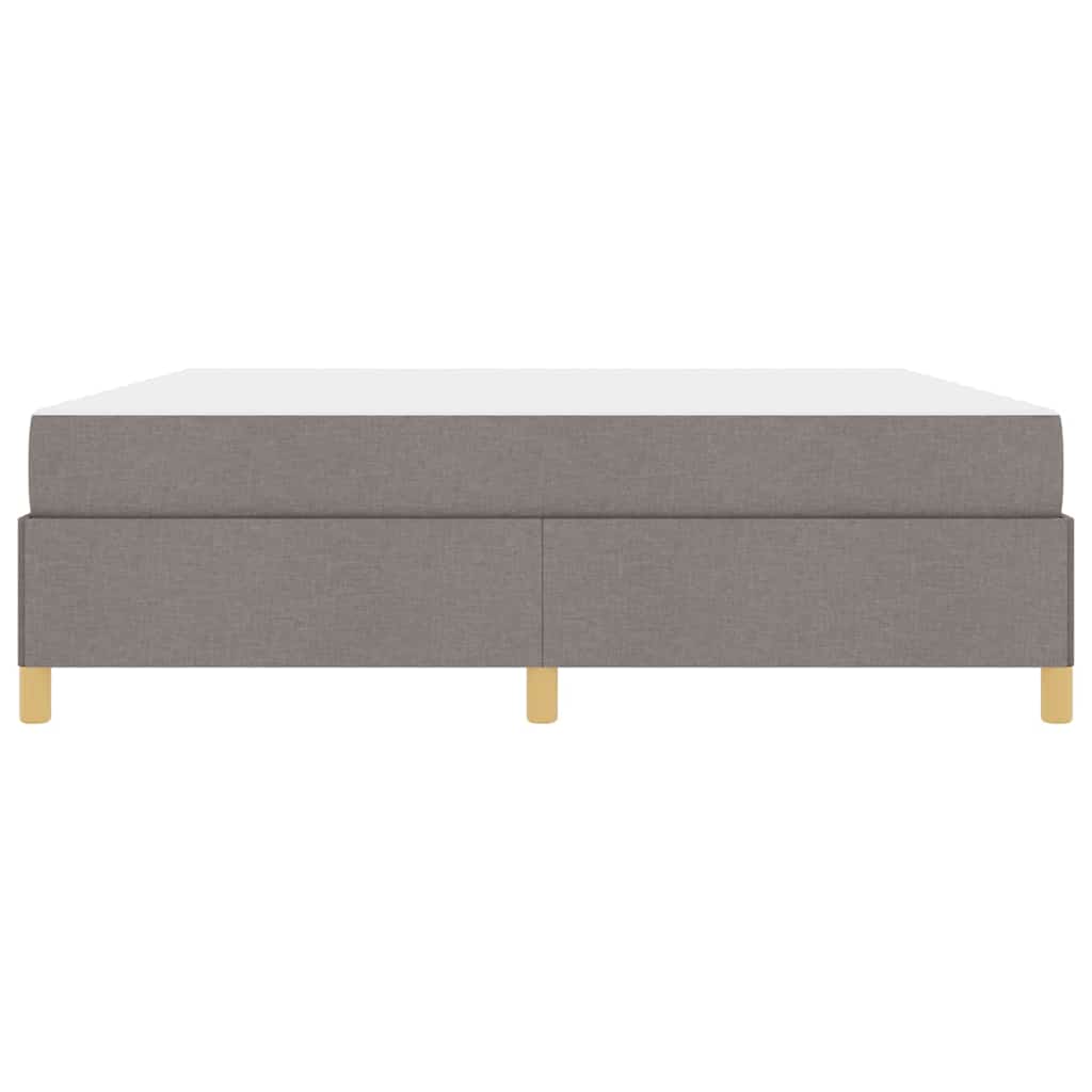 vidaXL Σκελετός Κρεβατιού με στρώμα Taupe 180 x 200 cm ύφασμα