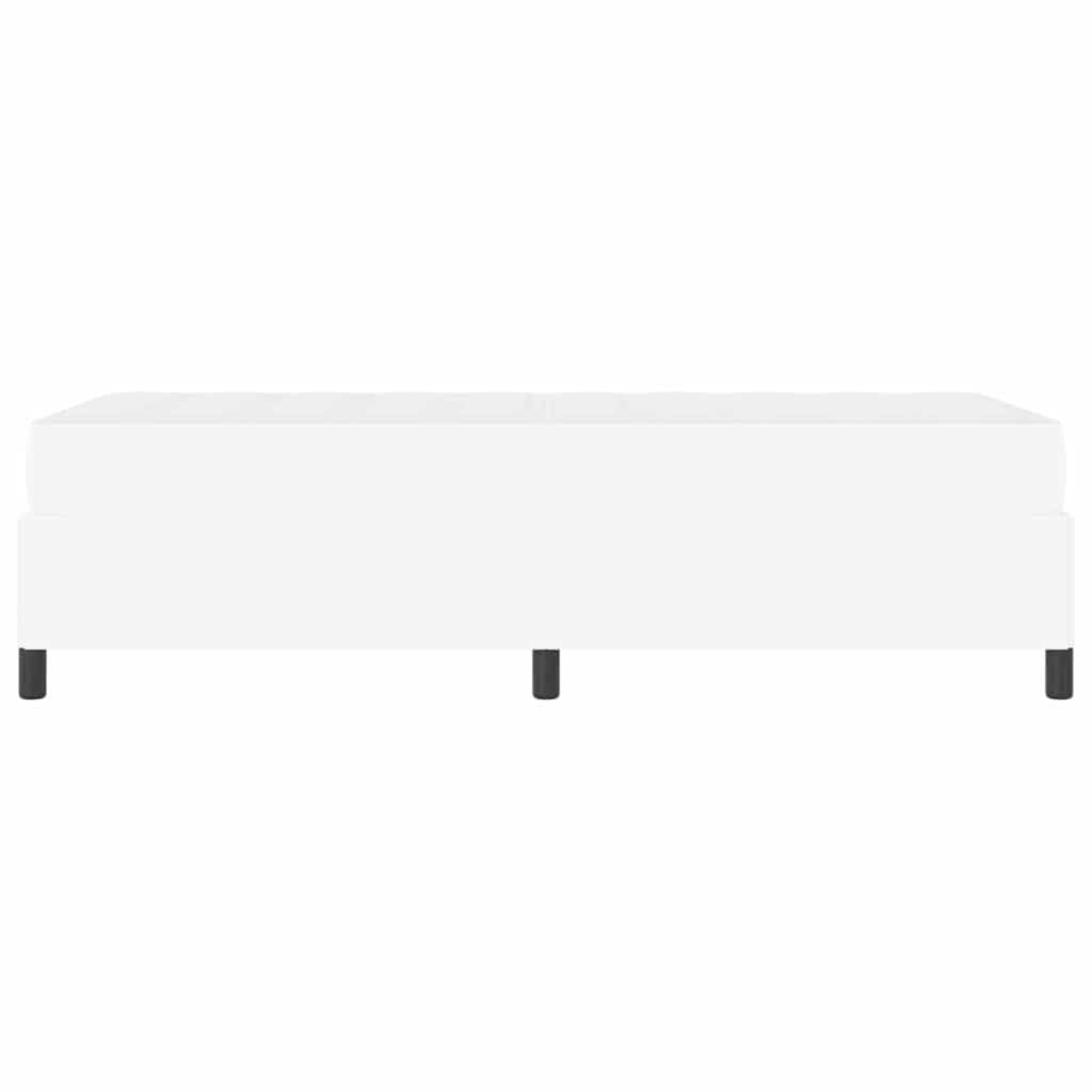 vidaXL Σκελετός Κρεβατιού με στρώμα Λευκό 80 x 200 cm ύφασμα