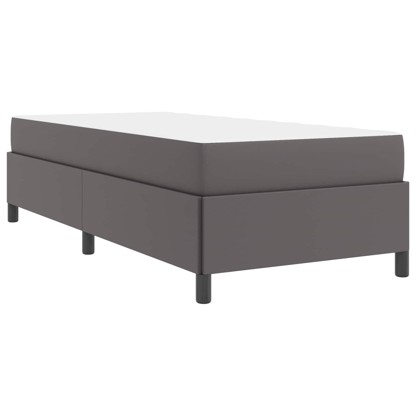 vidaXL Σκελετός Κρεβατιού με στρώμα Γκρι 80 x 200 cm ύφασμα