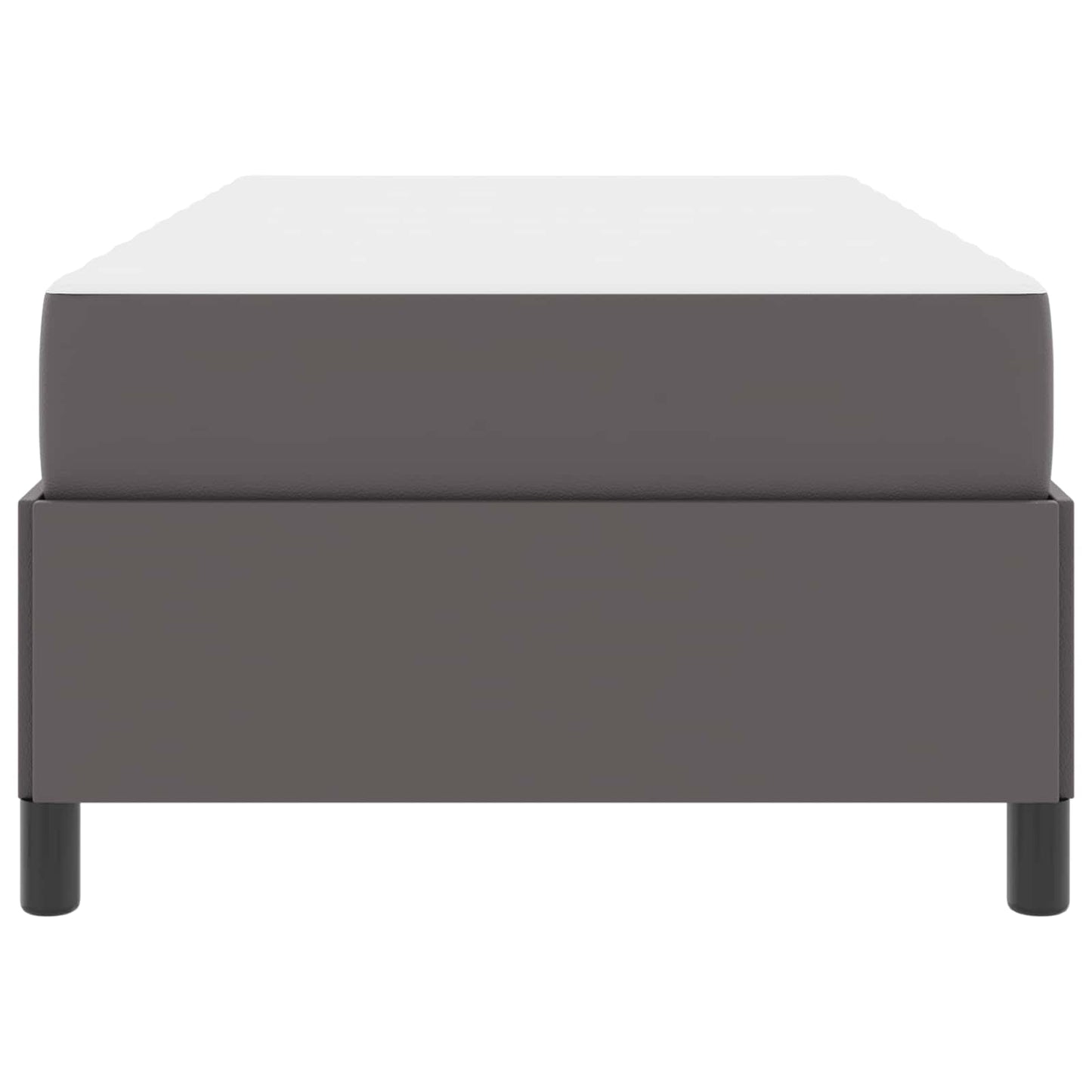 vidaXL Σκελετός Κρεβατιού με στρώμα Γκρι 80 x 200 cm ύφασμα