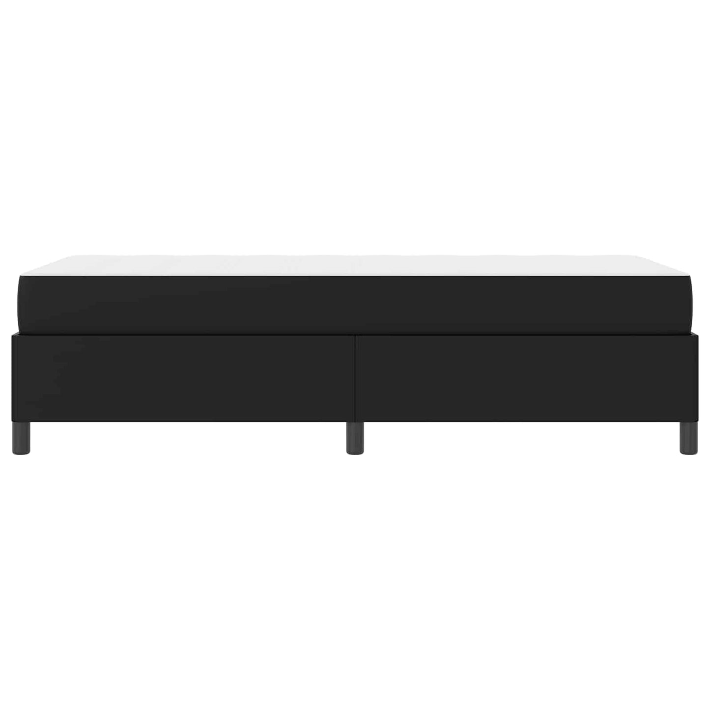 vidaXL Σκελετός Κρεβατιού με στρώμα Μαύρο 90 x 190 cm ύφασμα