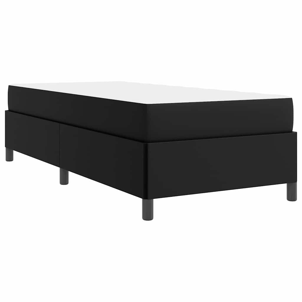 vidaXL Σκελετός Κρεβατιού με στρώμα Μαύρο 90 x 200 cm ύφασμα
