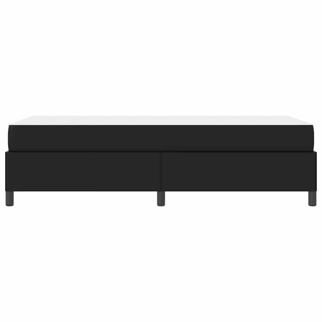vidaXL Σκελετός Κρεβατιού με στρώμα Μαύρο 90 x 200 cm ύφασμα