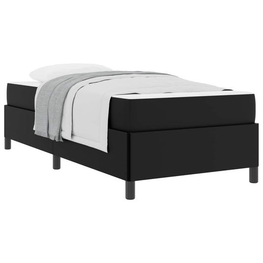 vidaXL Σκελετός Κρεβατιού με στρώμα Μαύρο 100 x 200 cm ύφασμα