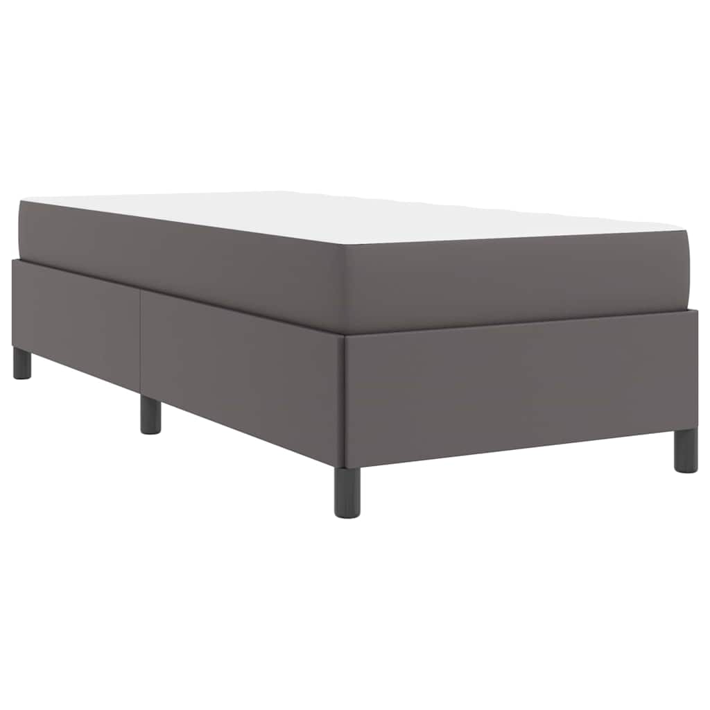 vidaXL Σκελετός Κρεβατιού με στρώμα Γκρι 100 x 200 cm ύφασμα