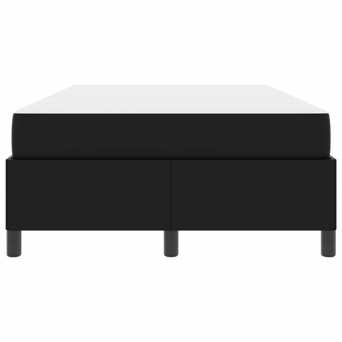 vidaXL Σκελετός Κρεβατιού με στρώμα Μαύρο 120 x 190 cm ύφασμα
