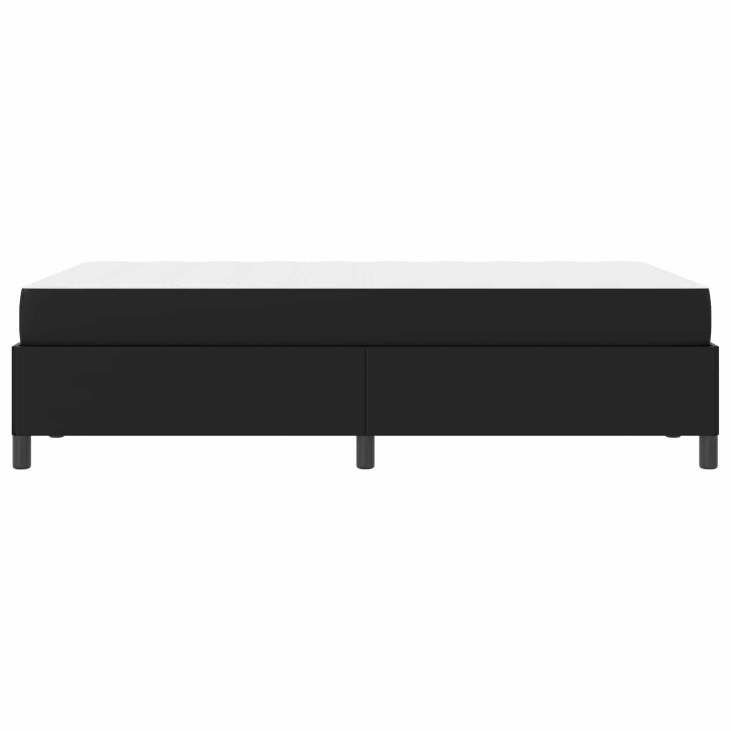vidaXL Σκελετός Κρεβατιού με στρώμα Μαύρο 120 x 190 cm ύφασμα