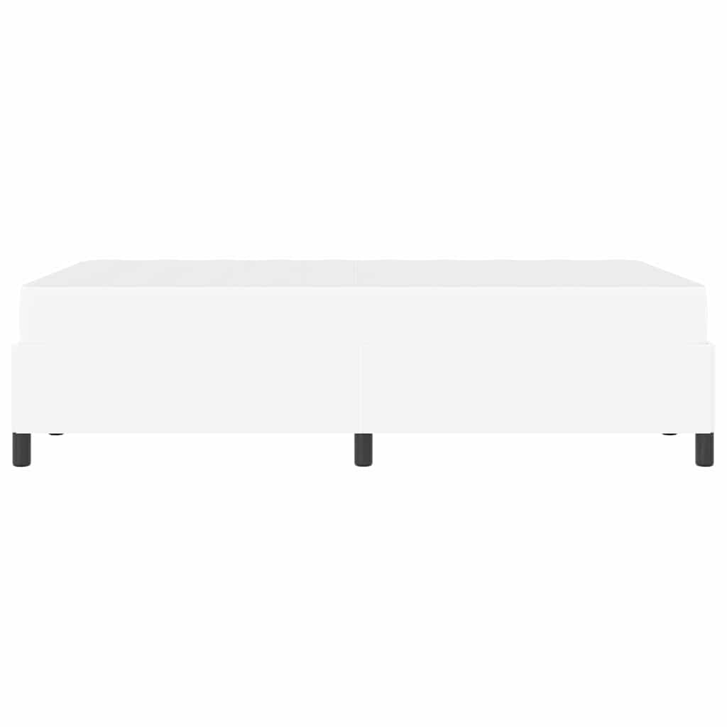vidaXL Σκελετός Κρεβατιού με στρώμα Λευκό 120 x 190 cm ύφασμα