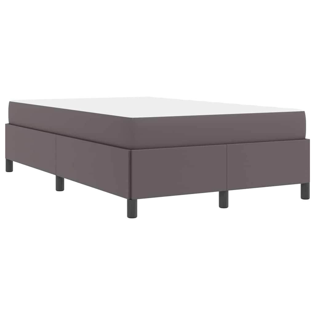 vidaXL Σκελετός Κρεβατιού με στρώμα Γκρι 120 x 190 cm ύφασμα