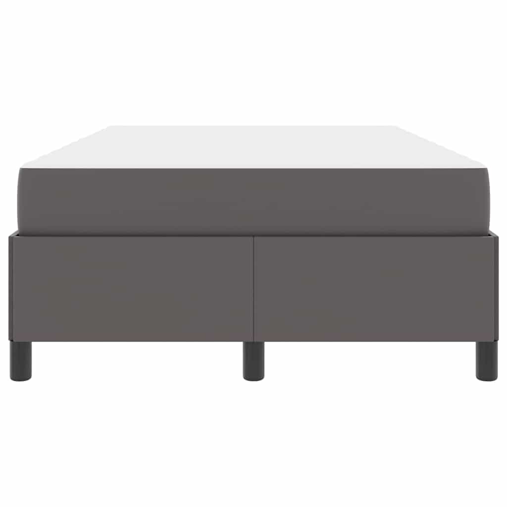 vidaXL Σκελετός Κρεβατιού με στρώμα Γκρι 120 x 190 cm ύφασμα