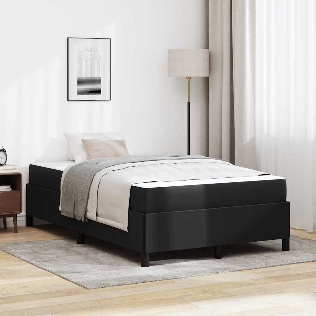 vidaXL Σκελετός Κρεβατιού με στρώμα Μαύρο 120 x 200 cm ύφασμα
