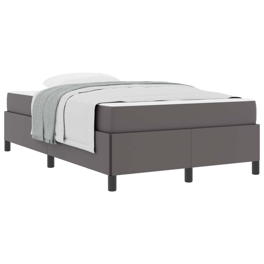 vidaXL Σκελετός Κρεβατιού με στρώμα Γκρι 120 x 200 cm ύφασμα