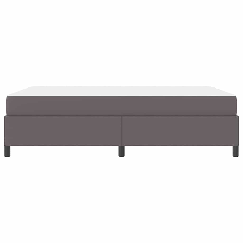vidaXL Σκελετός Κρεβατιού με στρώμα Γκρι 140 x 190 cm ύφασμα